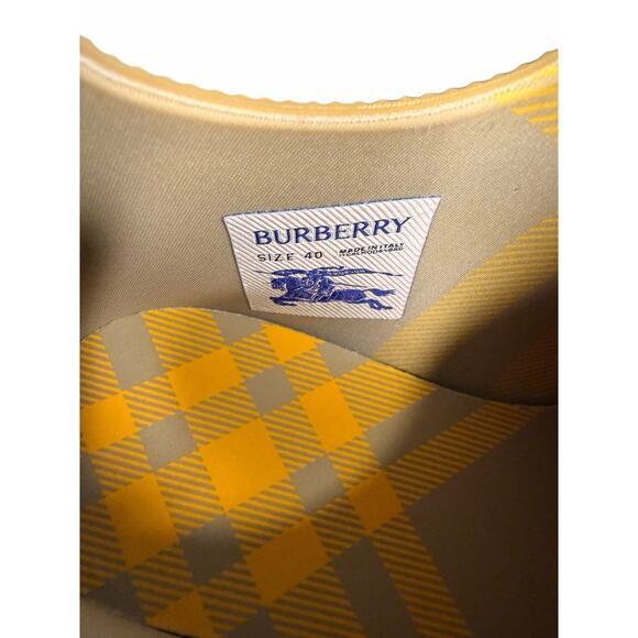 Burberry NIB Pebbled Rubber Marsh Boots in Yellow Size 40 main image 9